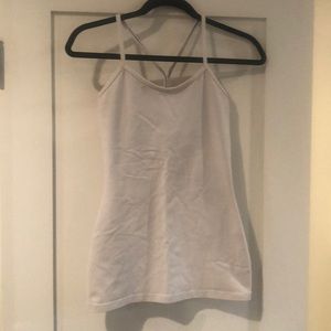 Lululemon power y tank, white size 4.